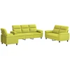 Sofa Sofos komplektas 3 vnt. Šviesiai žalia Audinys