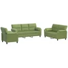 Sofa Sofos komplektas 3 vnt. Šviesiai žalia Aksomas