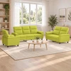 Sofa Sofos komplektas 3 vnt. Šviesiai žalia Audinys