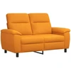 Sofa Sofos komplektas 3 vnt. Tamsiai geltona Audinys