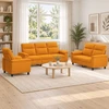 Sofa Sofos komplektas 3 vnt. Tamsiai geltona Audinys