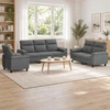 Sofa Sofos komplektas 3 vnt. Tamsiai pilka Audinys