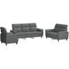 Sofa Sofos komplektas 3 vnt. Tamsiai pilka Audinys