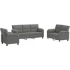 Sofa Sofos komplektas 3 vnt. Tamsiai pilka Aksomas