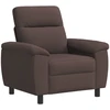 Sofa Sofos komplektas 3 vnt. Tamsiai rudas Audinys