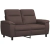 Sofa Sofos komplektas 3 vnt. Tamsiai rudas Audinys