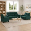 Sofa Sofos komplektas 3 vnt. Tamsiai žalia Audinys