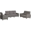 Sofa Sofos komplektas 3 vnt. Taupe Audinys