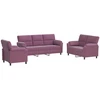Sofa Sofos komplektas 3 vnt. Violetinė Aksomas