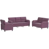 Sofa Sofos komplektas 3 vnt. Violetinė Aksomas