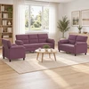 Sofa Sofos komplektas 3 vnt. Violetinė Aksomas
