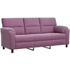 Sofa Sofos komplektas 3 vnt. Violetinė Aksomas