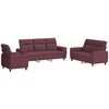 Sofa Sofos komplektas 3 vnt. Violetinė Audinys