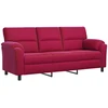 Sofa Sofos komplektas 3 vnt. Vyno raudona Aksomas