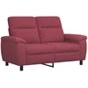 Sofa Sofos komplektas 3 vnt. Vyno raudona Audinys