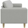 Svetainės sofa Debesų pilka 250 x 77 x 76 cm Poliesteris
