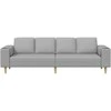 Svetainės sofa Debesų pilka 250 x 77 x 76 cm Poliesteris