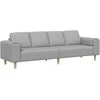 Svetainės sofa Debesų pilka 250 x 77 x 76 cm Poliesteris