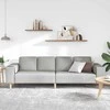 Svetainės sofa Debesų pilka 250 x 77 x 76 cm Poliesteris