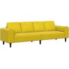 Svetainės sofa Geltona 250 x 77 x 76 cm