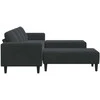 Svetainės sofa 3 vnt. Juoda