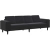 Svetainės sofa Juoda 250 x 77 x 76 cm