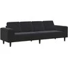 Svetainės sofa Juoda 250 x 77 x 76 cm