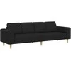 Svetainės sofa Juoda 250 x 77 x 76 cm Poliesteris