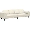 Svetainės sofa Kreminė 250 x 77 x 76 cm