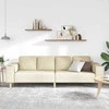 Svetainės sofa Kreminė 250 x 77 x 76 cm Poliesteris