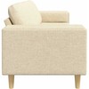 Svetainės sofa Kreminė 250 x 77 x 76 cm Poliesteris