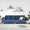 Svetainės sofa Mėlyna 250 x 77 x 76 cm Poliesteris