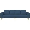 Svetainės sofa Mėlyna 250 x 77 x 76 cm Poliesteris