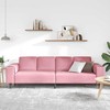Svetainės sofa Rožinė 250 x 77 x 76 cm