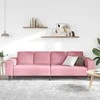 Svetainės sofa Rožinė 250 x 77 x 76 cm