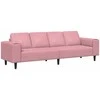Svetainės sofa Rožinė 250 x 77 x 76 cm