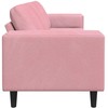 Svetainės sofa Rožinė 250 x 77 x 76 cm