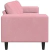 Svetainės sofa Rožinė 250 x 77 x 76 cm