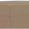 Sofa Sofos komplektas su pagalvėmis, 3 dalių, kapučino, dirbtinė oda