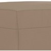 Sofa Sofos komplektas su pagalvėmis, 3 dalių, kapučino, dirbtinė oda