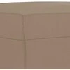 Sofa Sofos komplektas su pagalvėmis, 3 dalių, kapučino, dirbtinė oda