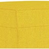 Sofa Sofos komplektas su pagalvėmis, 3 dalių, geltonas, audinys