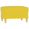 Sofa Sofos komplektas su pagalvėmis, 4 dalių, geltonas, audinys