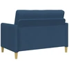 Sofa Sofos komplektas su saugojimu 2 pcs Mėlyna Poliesteris