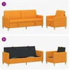 Sofa Sofos komplektas su saugojimu 2 pcs Tamsiai geltona Poliesteris