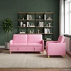 Sofa Sofos komplektas su saugojimu 2 pcs Rožinė Poliesteris
