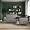 Sofa Sofos komplektas su saugojimu 2 pcs Taupe Poliesteris