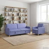 Sofa Sofos komplektas su saugojimu 2 pcs Džinsinės mėlynos