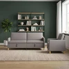 Sofa Sofos komplektas su saugojimu 2 pcs Taupe Poliesteris