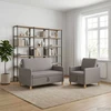 Sofa Sofos komplektas su saugojimu 2 pcs Taupe Poliesteris